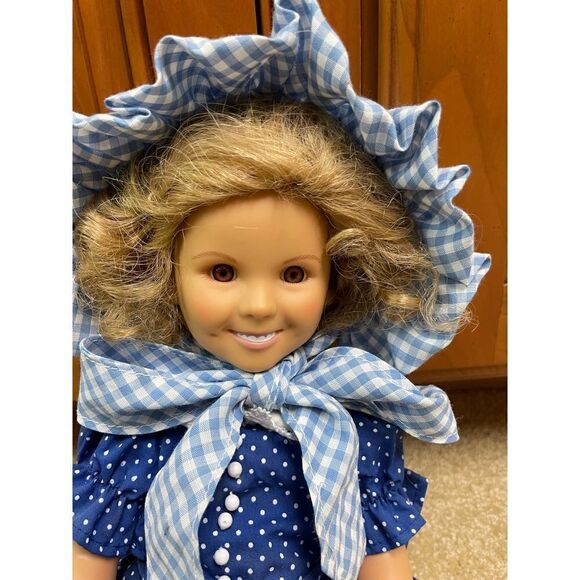 VTG 18" Danbury Mint Shirley Temple Rebecca of Sunnybrook Farm Vinyl Doll - Picture 2 of 6